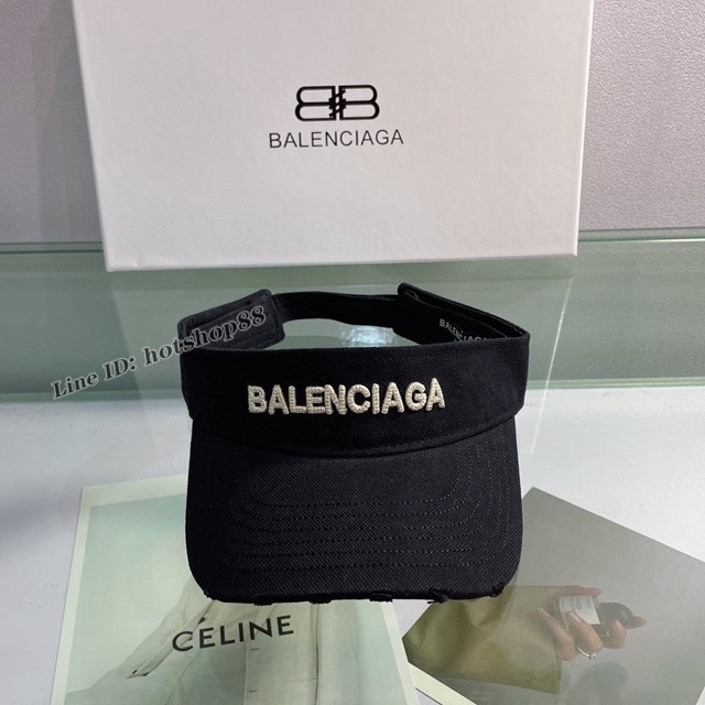 Balenciaga專櫃新款夏季空頂帽 巴黎世家跑步遮陽防曬空頂帽 mmyj3198